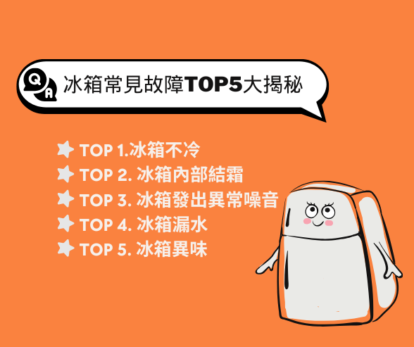 冰箱常見故障TOP5大揭秘